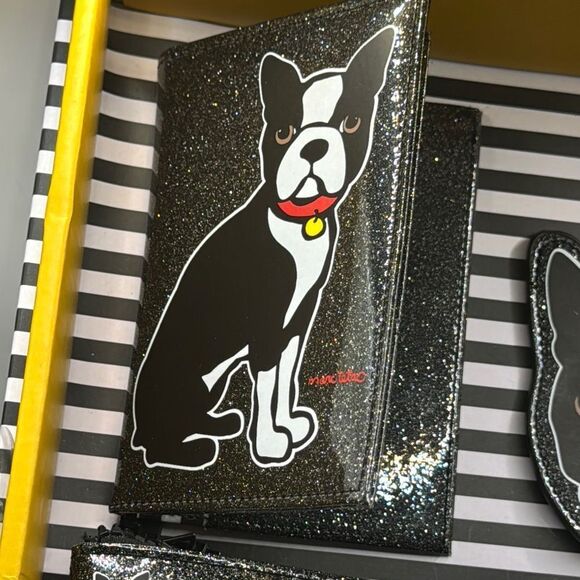 Marc Tetro Boston Terrier tavel Accessory Set - Black and White - Picture 5 of 6